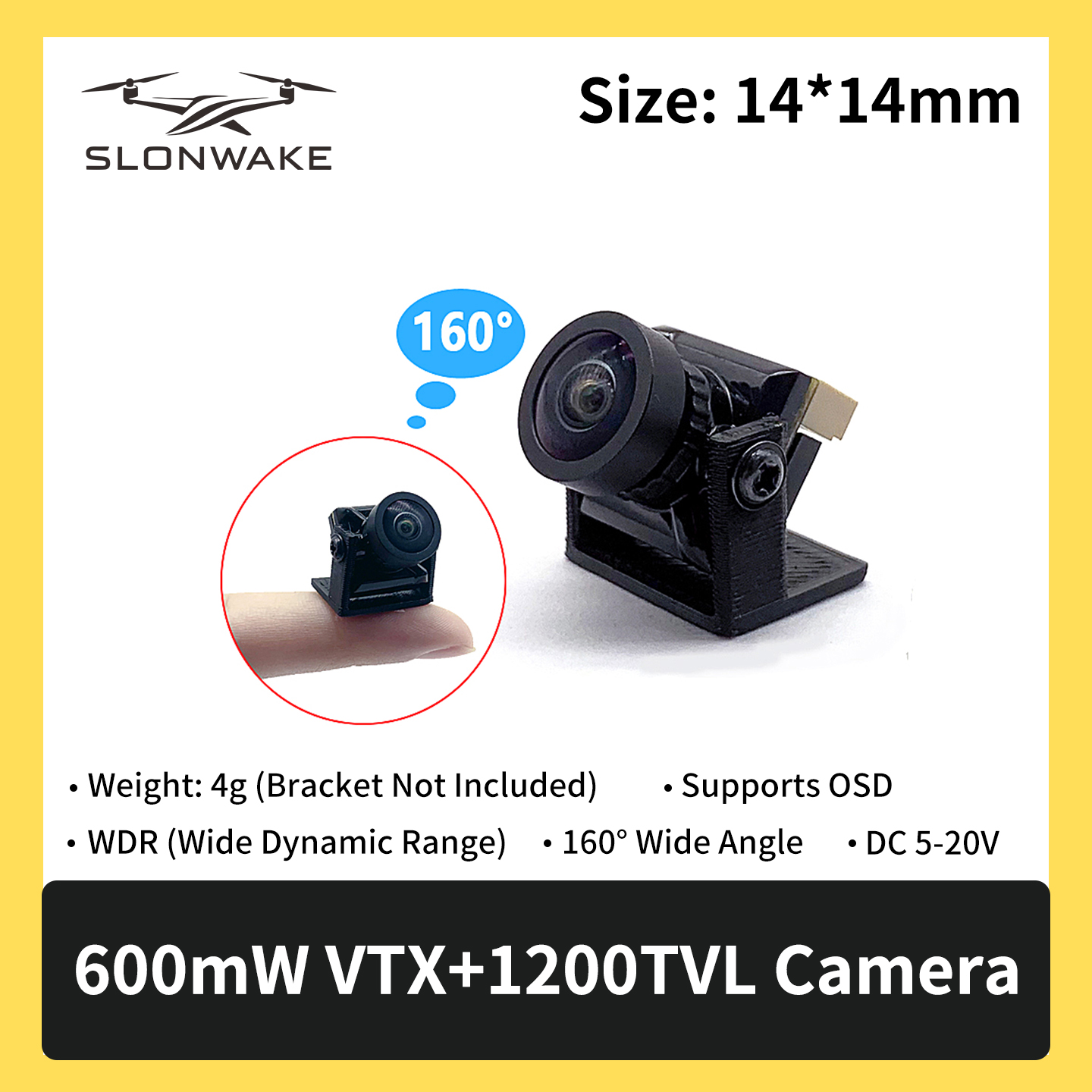 SLONWAKE 5.8G 600mW 7-24V FPV  - Fpv Drone Frame review and price