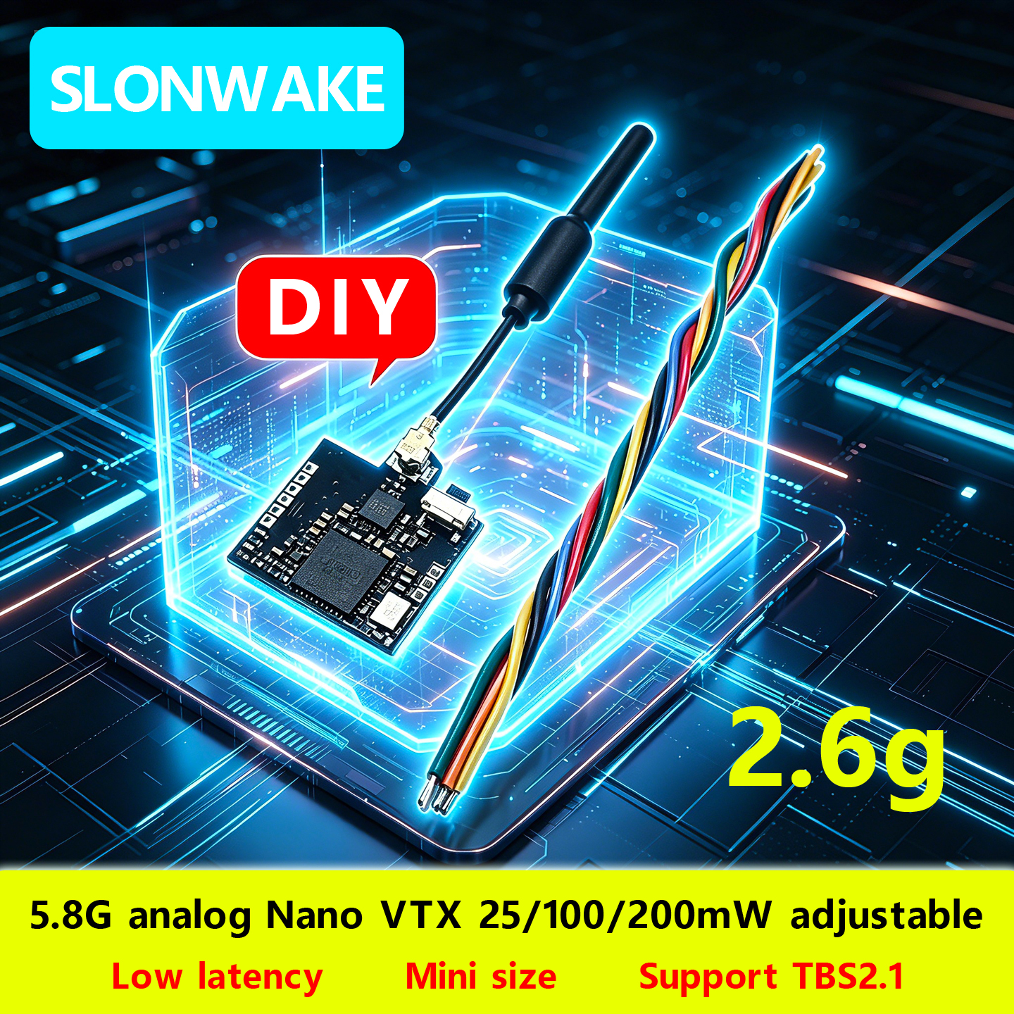 SLONWAKE Nano 5.8G 48CH 200mW  - Fpv Drone Frame review and price