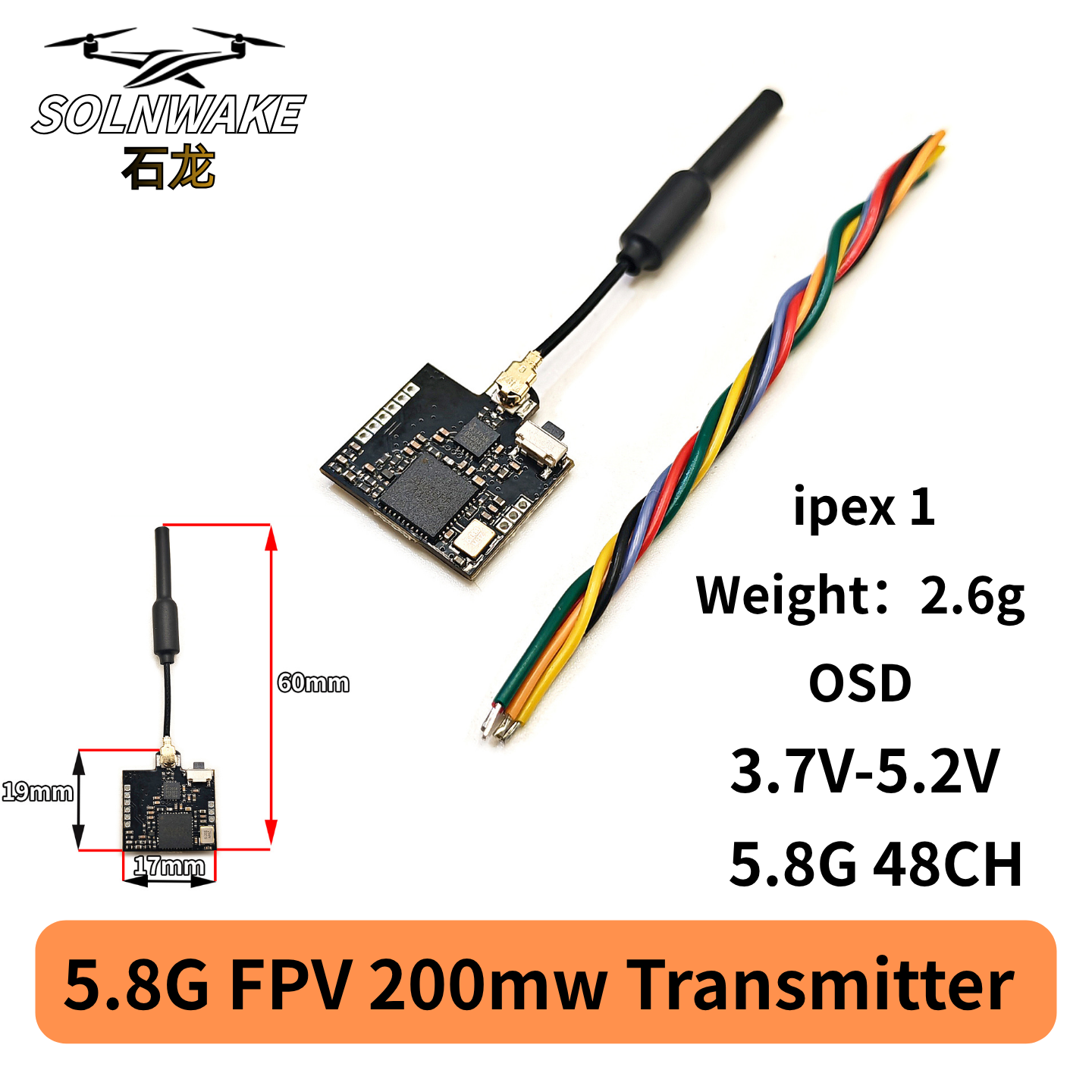 SLONWAKE Nano 5.8G 48CH 200mW  - Fpv Drone Frame review and price