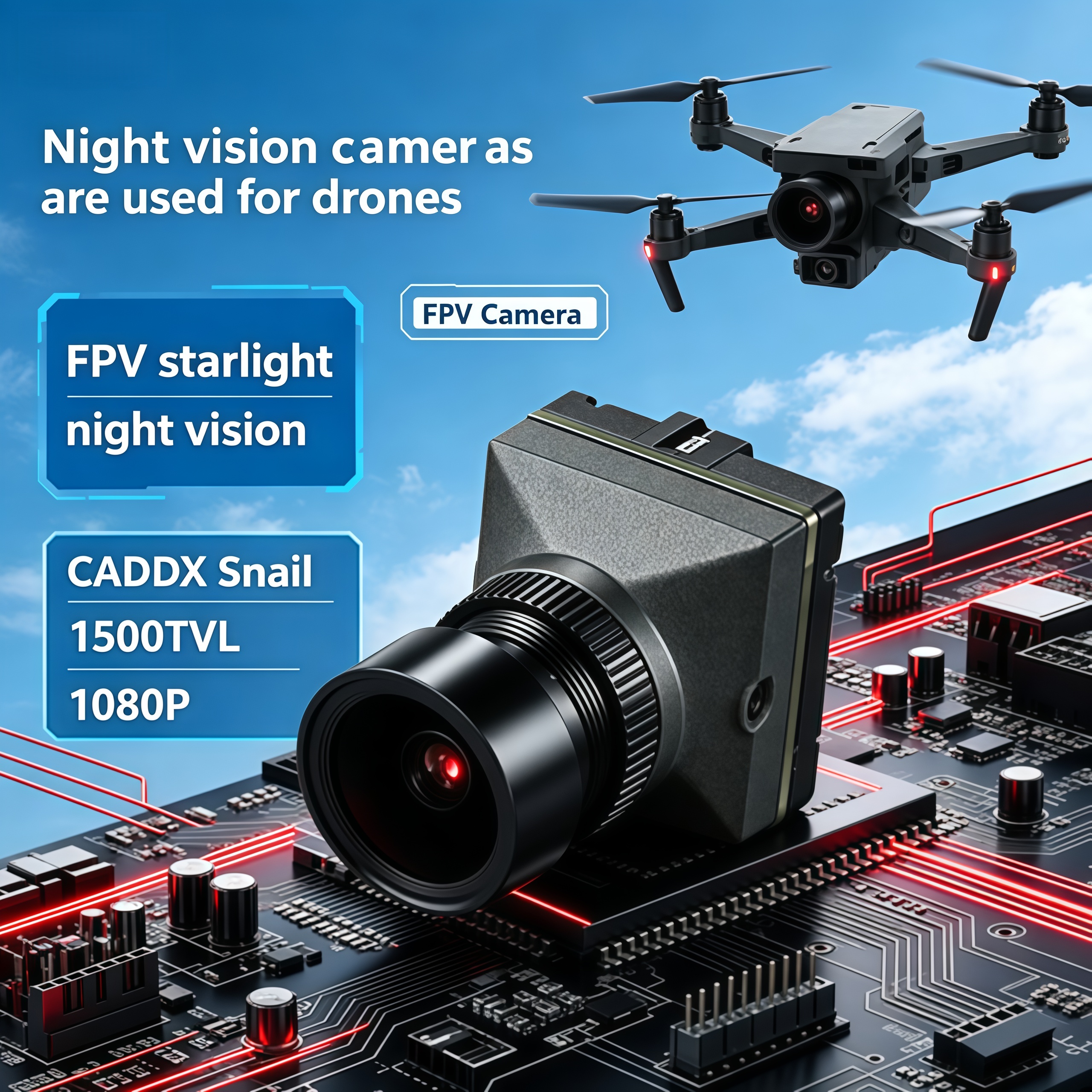 1500TVL HD CADDX Snail FPV Cam - Fpv Drone Camera review and price